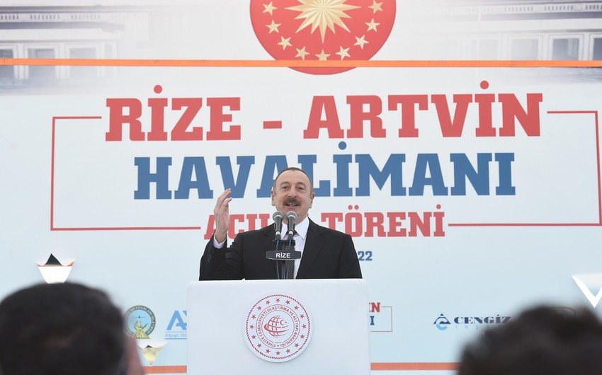 Azərbaycan lideri: "Şuşada bayrağımız ucalana qədər Türkiyə bizim arxamızda idi"