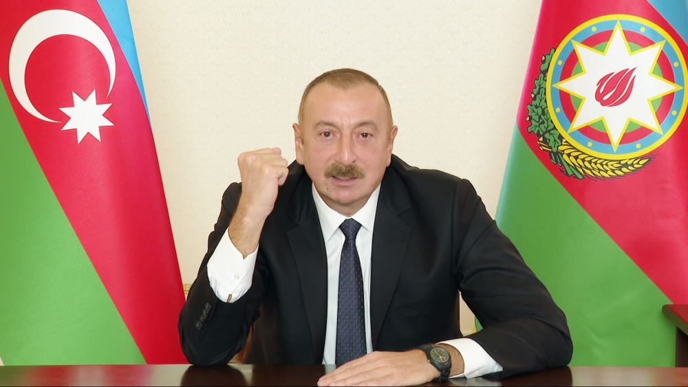 Azərbaycan Prezidenti vurğulayıb ki, Ermənistan Silahlı Qüvvələri torpaqlarımızdan çıxarılmalıdır