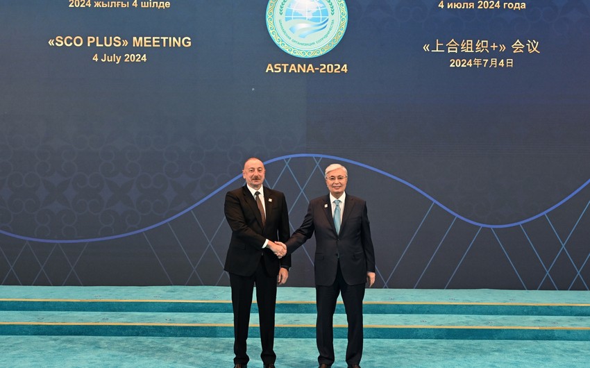 Prezident İlham Əliyev Astanada “ŞƏT plus” formatında keçirilən görüşə gəlib - FOTO - YENİLƏNİB